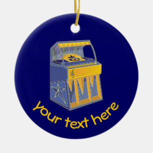 Retro Jukebox Keramikornament