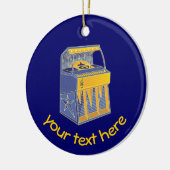 Retro Jukebox Keramikornament (Links)