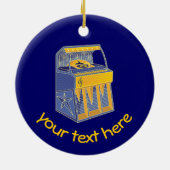 Retro Jukebox Keramikornament (Hinten)