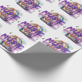 Retro-Jukebox-Musik-Geburtstagsfeier Geschenkpapier (Ecke)