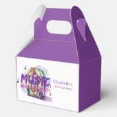 Retro-Jukebox-Musik-Geburtstagsfeier Willkommen  Geschenkschachtel (Vorderseite)