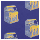 Retro Jukebox Muster Stoff (Nahaufnahme)