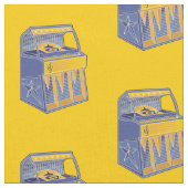 Retro Jukebox Muster Stoff (Nahaufnahme)