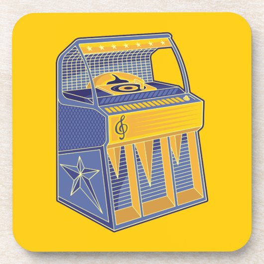 Retro Jukebox Untersetzer (Vorderseite)