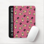 Retro Jukebox Vinyl Platten Music Pink personalisi Mousepad (Mit Mouse)