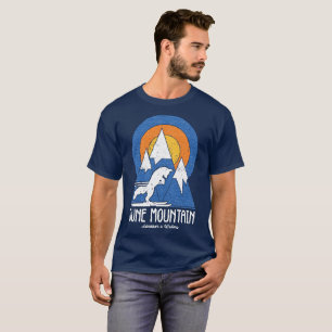 Retro June Mountain Ski White Fox T - Shirt