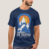 Retro June Mountain Ski White Fox T - Shirt (Vorderseite)