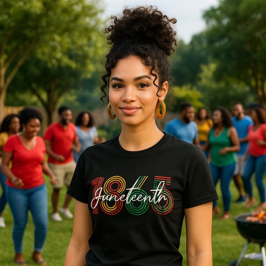 Retro Juneteenth 1865 Panafrikanischer Stolz T-Shirt