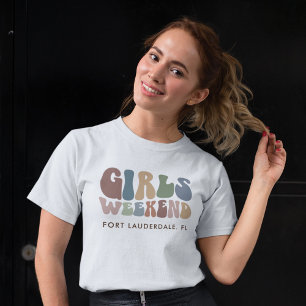 Retro Junggeselinnen-Abschied Girls Weekend Brie T-Shirt