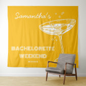 Retro Junggeselinnen-Abschied Hintergrund Boho Coc Wandteppich (Beispiel (Horizontal))