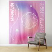 Retro Junggeselinnen-Abschied Hintergrund Groovy 7 Wandteppich (Beispiel)