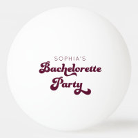 Retro Junggeselinnen-Abschied Pong Ball