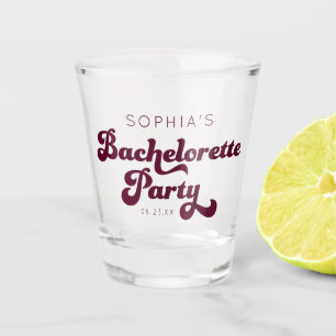 Retro-Junggeselinnen-Abschied-Shotglas Schnapsglas