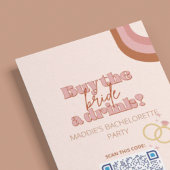 Retro Junggeselinnen-Abschied Venmo QR Karte