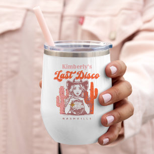 Retro-Junggesellinnenabschied letzte Disco Rosa Co