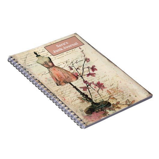 Retro Junk Journal Notizblock (Rechte Seite)