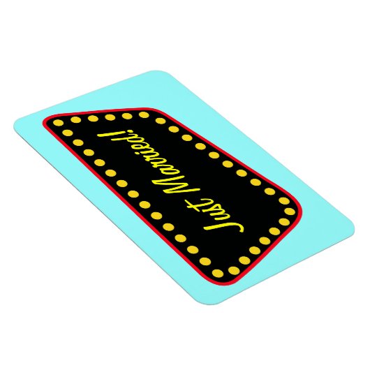 Retro Just Married Magnet (Rechte Seite)