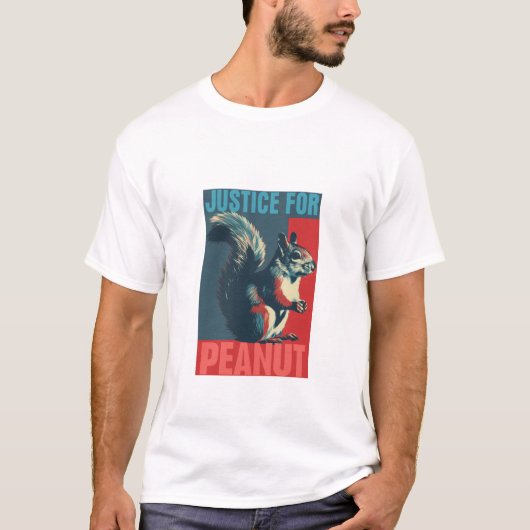 Retro Justice für Erdnuss Eichhörnchen T-Shirt (Vorderseite)