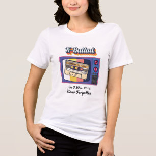 Retro K-Ballad Tribute - Seo Ji Won Tri-Blend Shirt