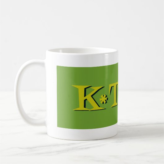 Retro K*Town Avocado Gold Kaffeetasse (Links)