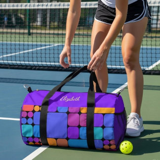 Retro-Kacheln | Dink Well Personalisiert Duffle Bag