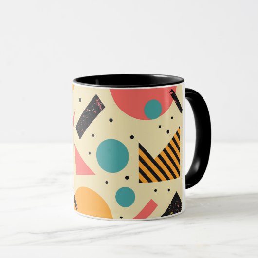 Retro-Kaffee #9032 Tasse (VorderseiteRechts)