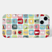 Retro-Kaffee Case-Mate iPhone Hülle (Rückseite (Horizontal))