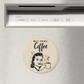 Retro-Kaffee-Erste-Magnet Magnet (In Situ (Geschirrspüler))