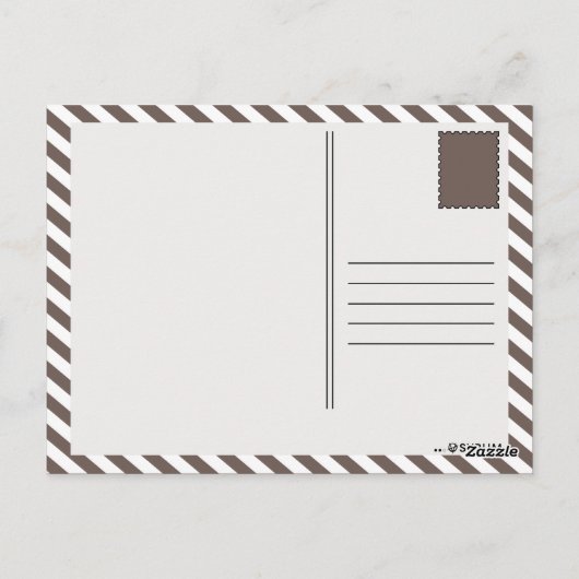 Retro-KAFFEE-Formen Postkarte (Rückseite)