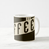 Retro-Kaffee Kaffeetasse (VorderseiteRechts)