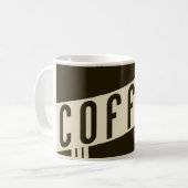 Retro-Kaffee Kaffeetasse (Vorderseite Links)