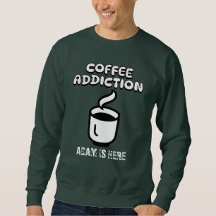 RETRO KAFFEE-LIEBER KUNDEN PERSONALISIERTEN NAMEN SWEATSHIRT
