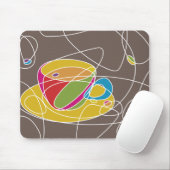 Retro KAFFEE-Linie Mousepad (Mit Mouse)