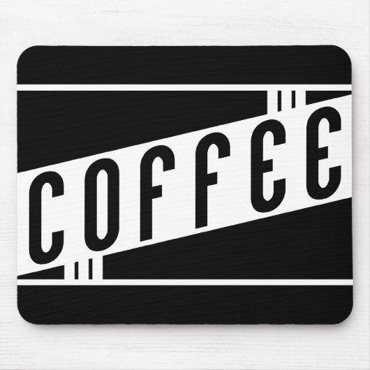 Retro-Kaffee Mousepad (Vorne)