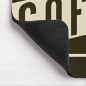 Retro-Kaffee Mousepad (Ecke)