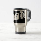 Retro-Kaffee Reisebecher (VorderseiteRechts)