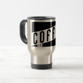 Retro-Kaffee Reisebecher (Vorderseite Links)