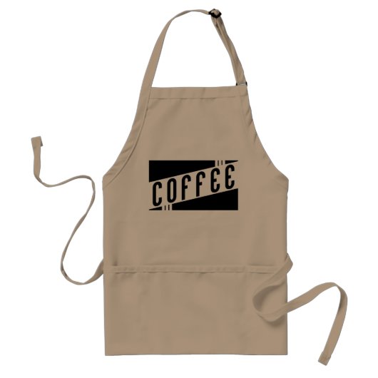 Retro Kaffee Schürze (Vorne)
