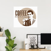 Retro-Kaffee (Stil 1) Poster (Heimbüro)