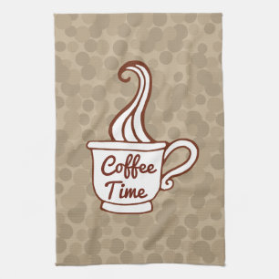 Retro-Kaffee-Tasse-Diner-Küchenhandtuch-Geschenk Küchentuch