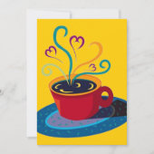Retro Kaffee-Tee Klatsch Klatch Party-Raum-12x18 Einladung (Vorderseite)