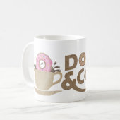 Retro Kaffee u. Schaumgummiringe Kaffeetasse (Vorderseite Links)