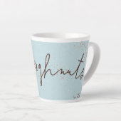 Retro-Kaffee und Orange-Glazed-Doughnut-Tasse Milchtasse (Rechte Ecke)