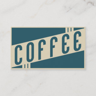 Retro Kaffee Visitenkarte