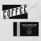 Retro-Kaffee Visitenkarte (Vorne/Hinten)
