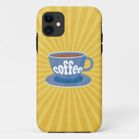 Retro-Kaffeedesign Case-Mate iPhone Hülle (Rückseite)