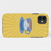 Retro-Kaffeedesign Case-Mate iPhone Hülle (Rückseite (Horizontal))