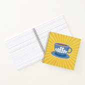 Retro-Kaffeedesign Notizblock (Innenseite)