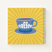 Retro-Kaffeedesign Notizblock (Rückseite)