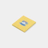 Retro-Kaffeedesign Post-it Klebezettel (angewinkelt)
